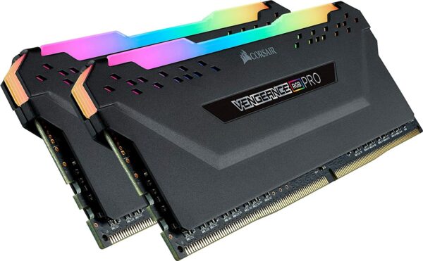 Corsair RGB PRO 16 GB (2 x 8 GB) DDR4 3200 MHz C16 XMP 2.0 Enthusiast RGB LED Illuminated Kit - Black - PC